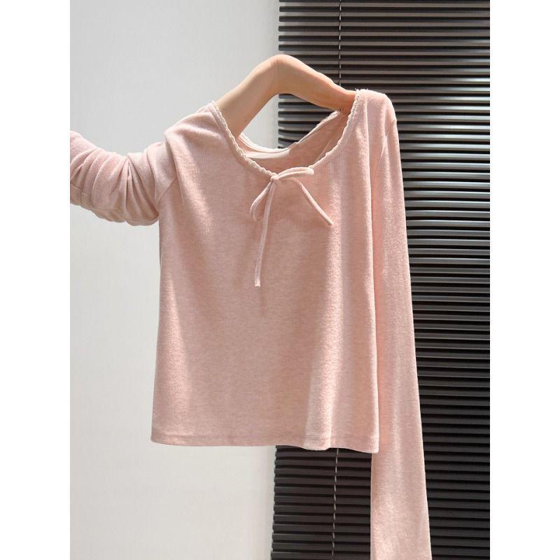 Lace Bow Tie Long Sleeve Women s Slimming T-shirt - Autumn/Winter Collection S (30-40 kg) розовый
Lace Bow Tie Long Sleeve Women s Slimming T-shirt - Autumn/Winter Collection S (30-40 kg) розовый