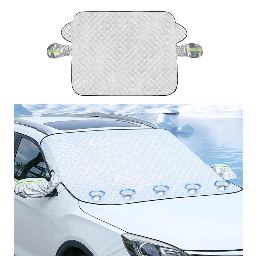 Windshield Cover for Snow and Ice with Side Mirror Cover Magnetic Edges Prevent Snow Ice and Sun
Windshield Cover for Snow and Ice with Side Mirror Cover Magnetic Edges Prevent Snow Ice and Sun