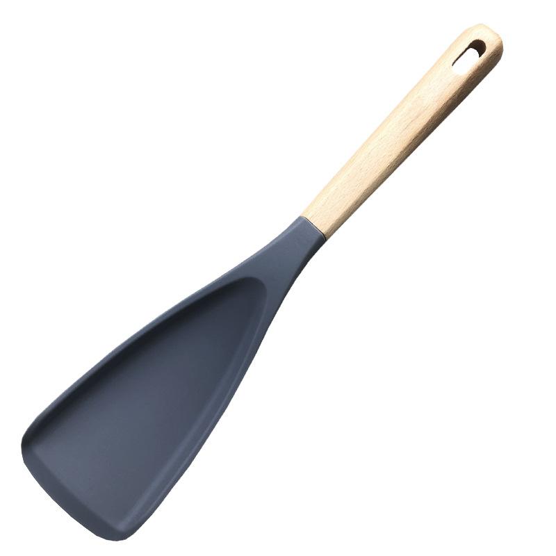 Wooden Handle Food Grade Silicone Salad Shovel Kitchen Multifunctional Shovel Fried Vegetable Rice Spoon Ice Cube Shovel Cooking Shovel Color Box grey
Wooden Handle Food Grade Silicone Salad Shovel Kitchen Multifunctional Shovel Fried Vegetable Rice Spoon Ice Cube Shovel Cooking Shovel Color Box grey