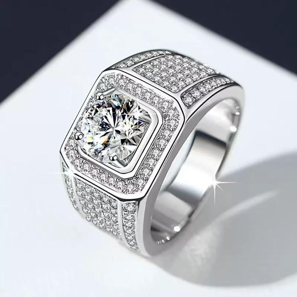 Copper 2 Carat Zircon Baby s breath wedding sparkling ring Bead Decor Wide Ring 8
Copper 2 Carat Zircon Baby s breath wedding sparkling ring Bead Decor Wide Ring 8