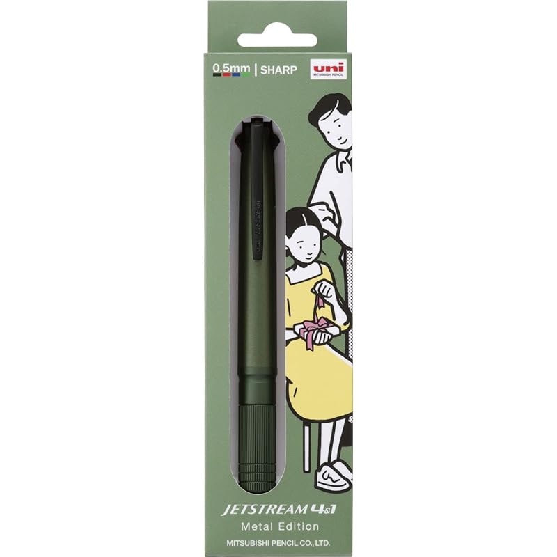 mitsubishi pencil multifunction pen jet stream 4&1 metal edition 0.5 limited gift package dark green easy to write MSXE5200A7G
mitsubishi pencil multifunction pen jet stream 4&1 metal edition 0.5 limited gift package dark green easy to write MSXE5200A7G