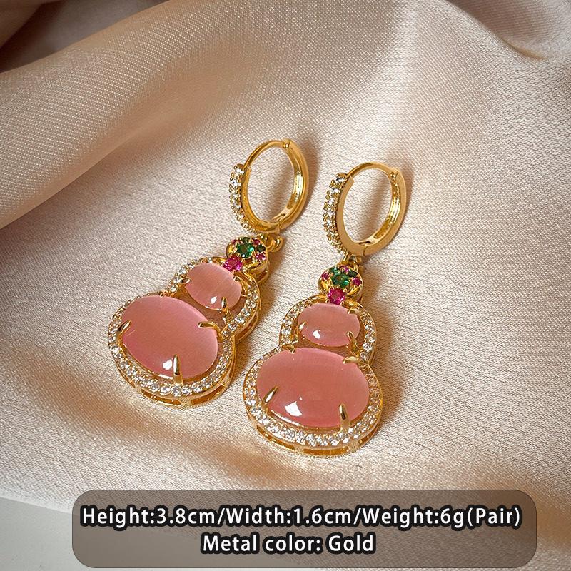 Pink Opals gourd shaped pendant Hanging earrings For Women‘s 2026 New Design Ears Jewelry Party Unusual Accessories For Girls
Pink Opals gourd shaped pendant Hanging earrings For Women‘s 2026 New Design Ears Jewelry Party Unusual Accessories For Girls