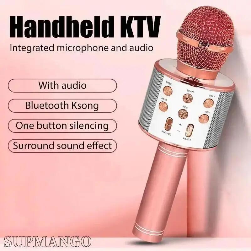 Профессиональный беспроводной ручной караоке-микрофон USB-динамик микрофон для детей музыкальный проигрыватель для пения рекордер KTV розовый
Профессиональный беспроводной ручной караоке-микрофон USB-динамик микрофон для детей музыкальный проигрыватель для пения рекордер KTV розовый