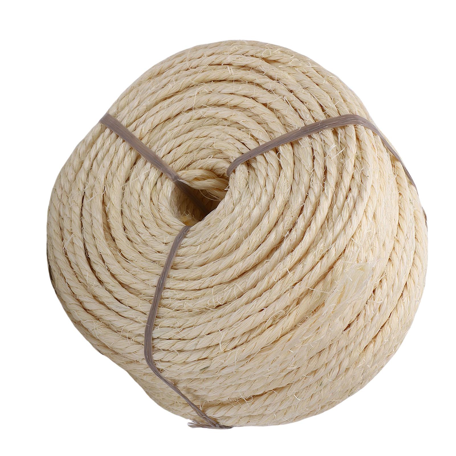 Sisal Rope Soft Sturdy Cat Scratching Post Hemp Rope Replacement for Cat Toy 0.16in X 164ft
Sisal Rope Soft Sturdy Cat Scratching Post Hemp Rope Replacement for Cat Toy 0.16in X 164ft