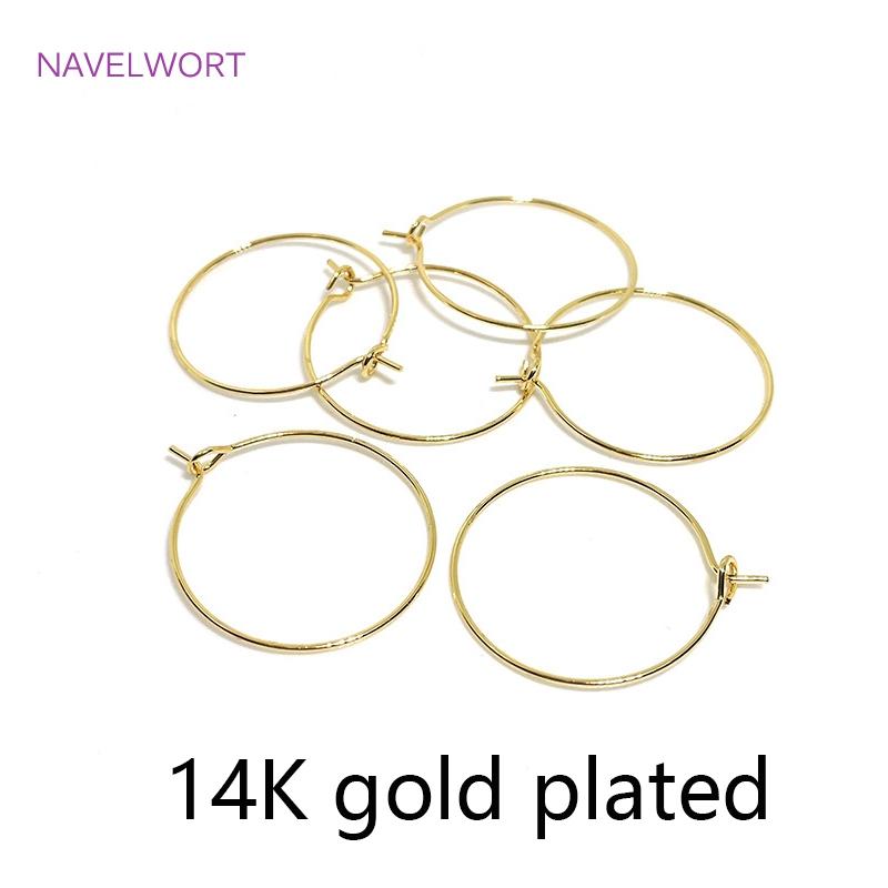14K Gold/Rhodium Plated Big Circle Ear Wire Hoops Earrings For Women,High Quality Brass Metal Round Earring Fittings Wholesale 25 mm - 10 pieces
14K Gold/Rhodium Plated Big Circle Ear Wire Hoops Earrings For Women,High Quality Brass Metal Round Earring Fittings Wholesale 25 mm - 10 pieces