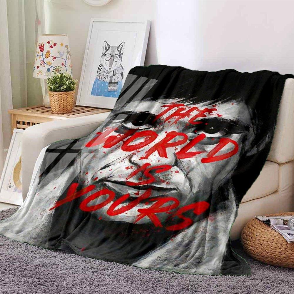 1pc Scarface-Inspired Flannel Blanket - Soft Cozy All-Season Throw for Bedroom, Sofa, Camping, Travel - Perfect Gift for Movie FansB05 80cmx120cm(31inx47in)
1pc Scarface-Inspired Flannel Blanket - Soft Cozy All-Season Throw for Bedroom, Sofa, Camping, Travel - Perfect Gift for Movie FansB05 80cmx120cm(31inx47in)