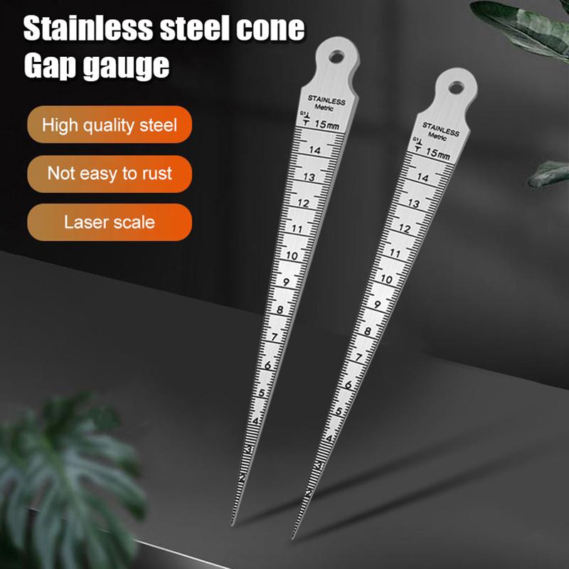 1-15Mm Stainless Steel Taper Gauge Feeler Inner Diameter Ruler Gap Hole Measuring Tool For Gap Taper Aperture Scale Ruler Thickness 1mm
1-15Mm Stainless Steel Taper Gauge Feeler Inner Diameter Ruler Gap Hole Measuring Tool For Gap Taper Aperture Scale Ruler Thickness 1mm