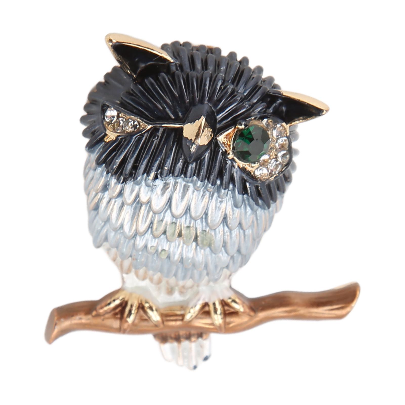Brooch Pin Cute Owl Animal Shape Rhinestone Embellished Exquisite Clothing Pin for Women Clothes Decoration Gift
Brooch Pin Cute Owl Animal Shape Rhinestone Embellished Exquisite Clothing Pin for Women Clothes Decoration Gift