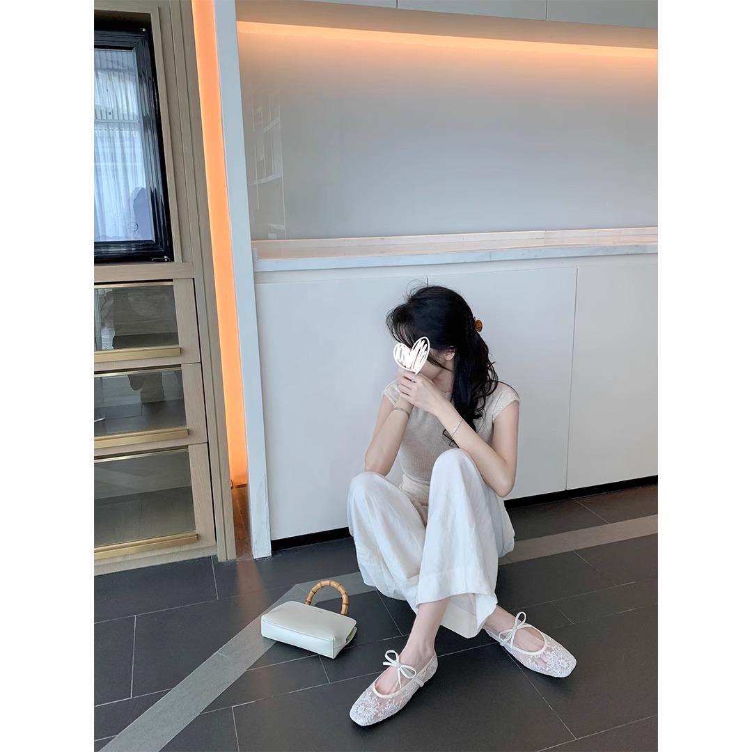 Sheepskin version~ 3.5cm square head lace mesh bow inner height increase Mary Jane single shoes women 40
Sheepskin version~ 3.5cm square head lace mesh bow inner height increase Mary Jane single shoes women 40