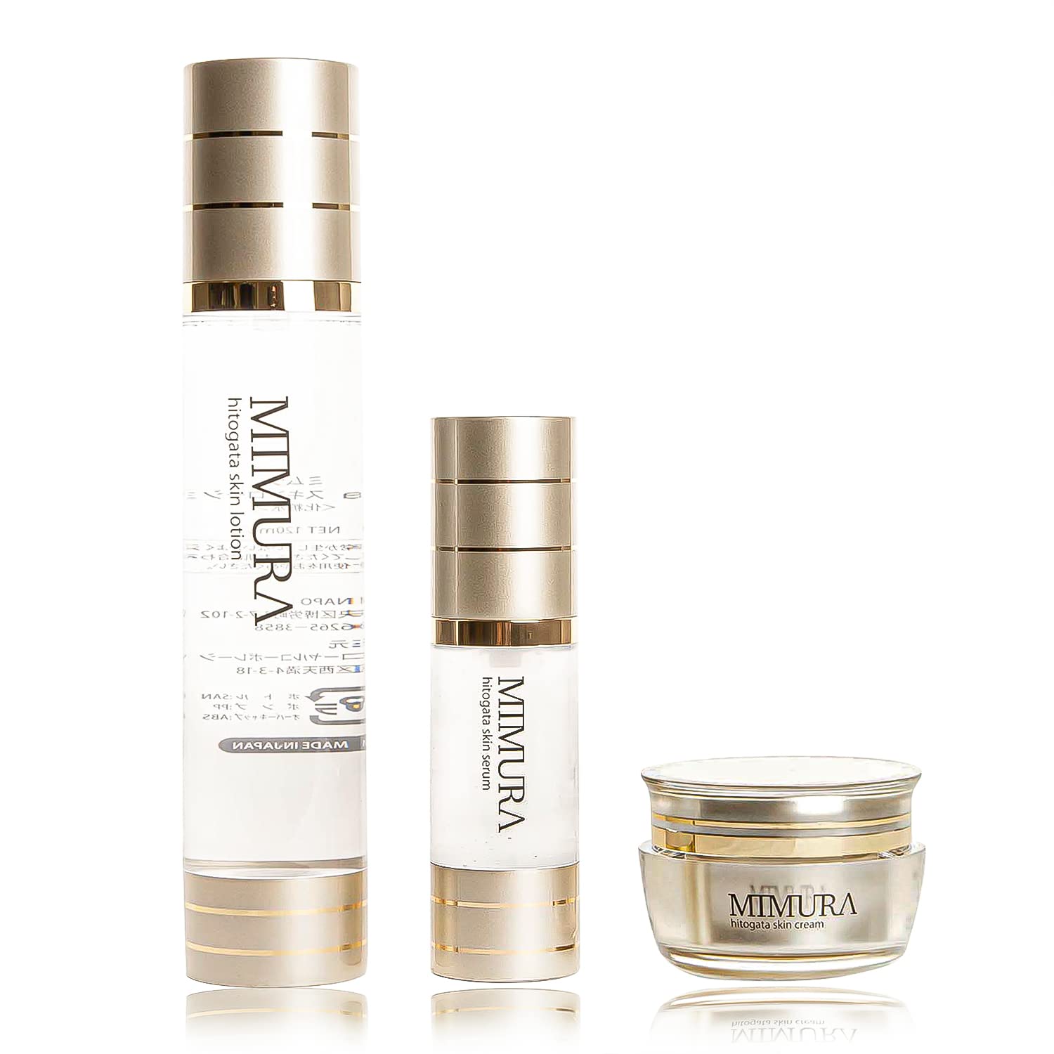 MIMURA Stem Cell Culture Set Skin Care Liposome Moisturizing Aging Care Stem Cell Hitogata Made in Japan Skin Care Human (Lotion, Serum, Cream)
MIMURA Stem Cell Culture Set Skin Care Liposome Moisturizing Aging Care Stem Cell Hitogata Made in Japan Skin Care Human (Lotion, Serum, Cream)