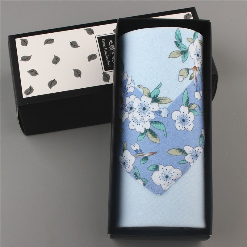 Тонкая ткань Японский стиль Гребенной хлопок Подарочная коробка Носовой платок Peach blossom blue single gift box
Тонкая ткань Японский стиль Гребенной хлопок Подарочная коробка Носовой платок Peach blossom blue single gift box