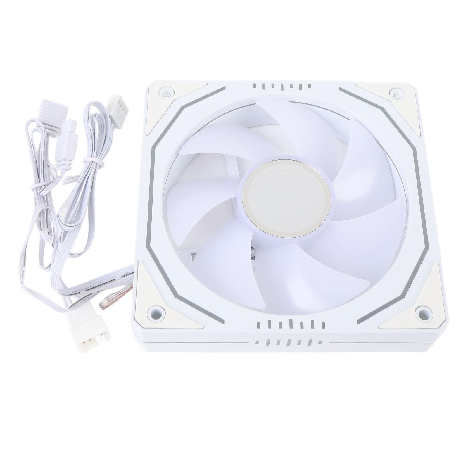 Вентилятор охлаждения процессора 120 мм 3-контактный ARGB PWM-управление 800 до 1800 об/мин светодиодный вентилятор для компьютера белый
Вентилятор охлаждения процессора 120 мм 3-контактный ARGB PWM-управление 800 до 1800 об/мин светодиодный вентилятор для компьютера белый