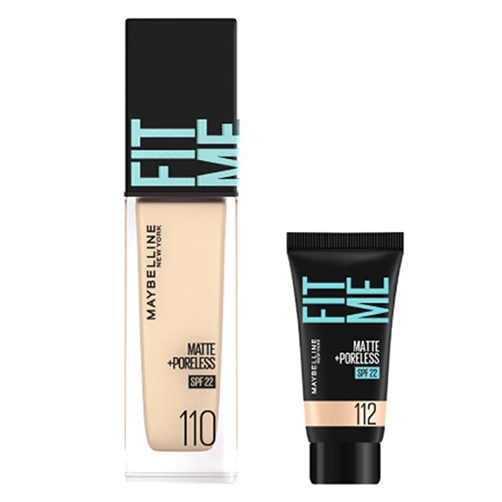 Maybelline Fit Me Foundation Leno 30ml + Mini Foundation 5ml Set, 110 Porcelain, 112 Natural Ivory (mini foundation), 1 set
Maybelline Fit Me Foundation Leno 30ml + Mini Foundation 5ml Set, 110 Porcelain, 112 Natural Ivory (mini foundation), 1 set