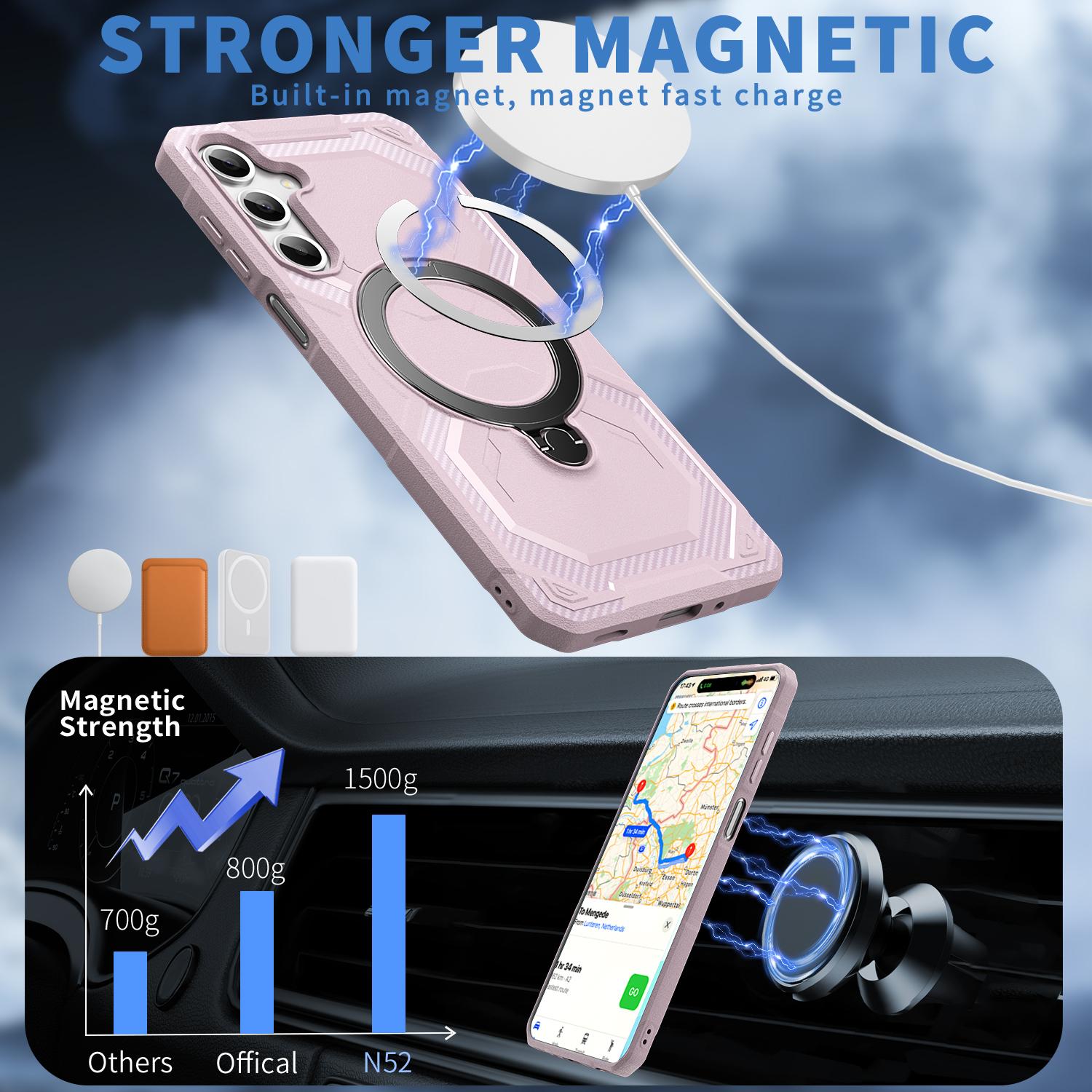 For Samsung Galaxy A14 4G Case Compatible with MagSafe Kickstand TPU+PC Phone Cover Dark Purple
For Samsung Galaxy A14 4G Case Compatible with MagSafe Kickstand TPU+PC Phone Cover Dark Purple