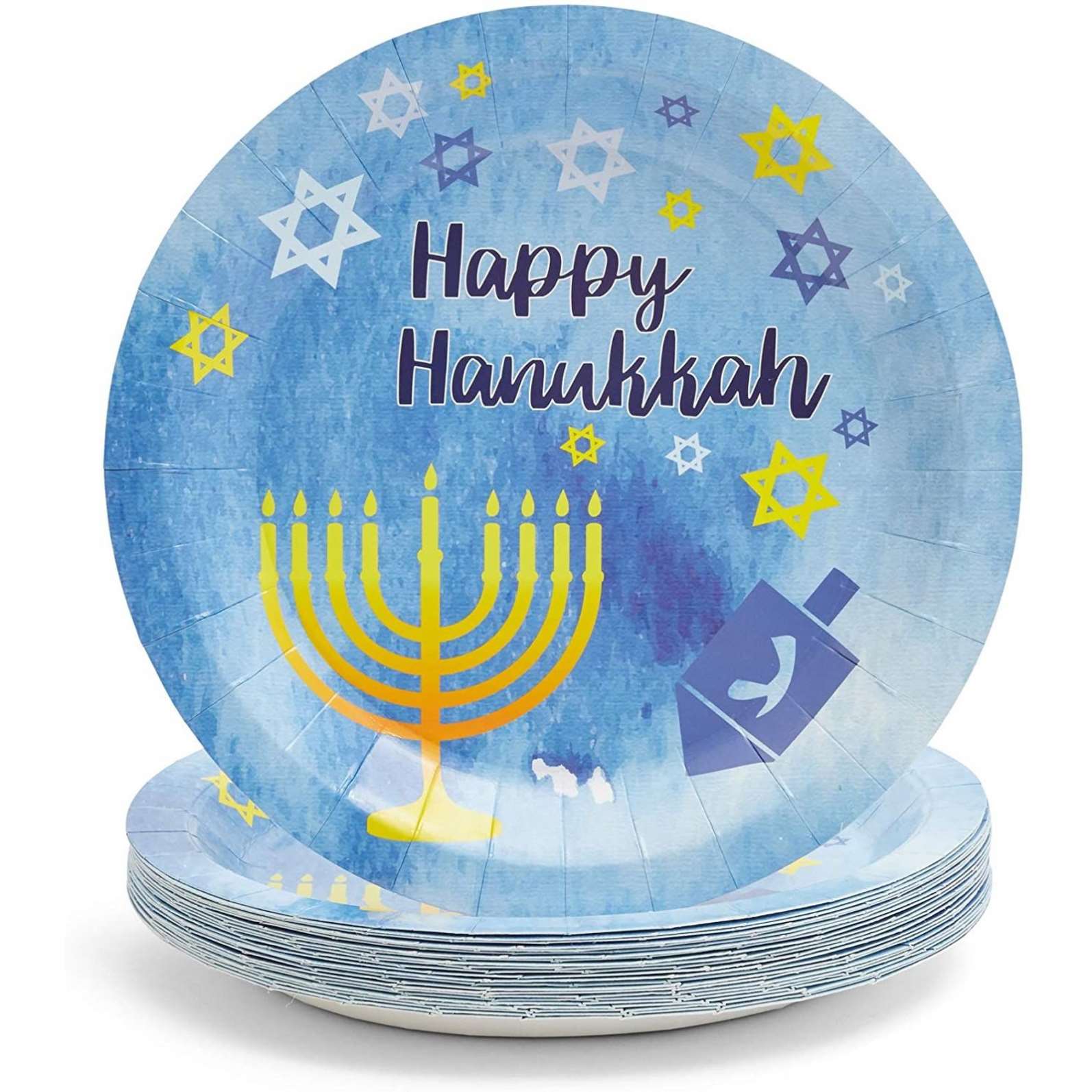 24 Guest Plates Disposable Paper Tableware Happy Hanukkah Festival Decoration Starry Chanukah Blue Theme Party
24 Guest Plates Disposable Paper Tableware Happy Hanukkah Festival Decoration Starry Chanukah Blue Theme Party
