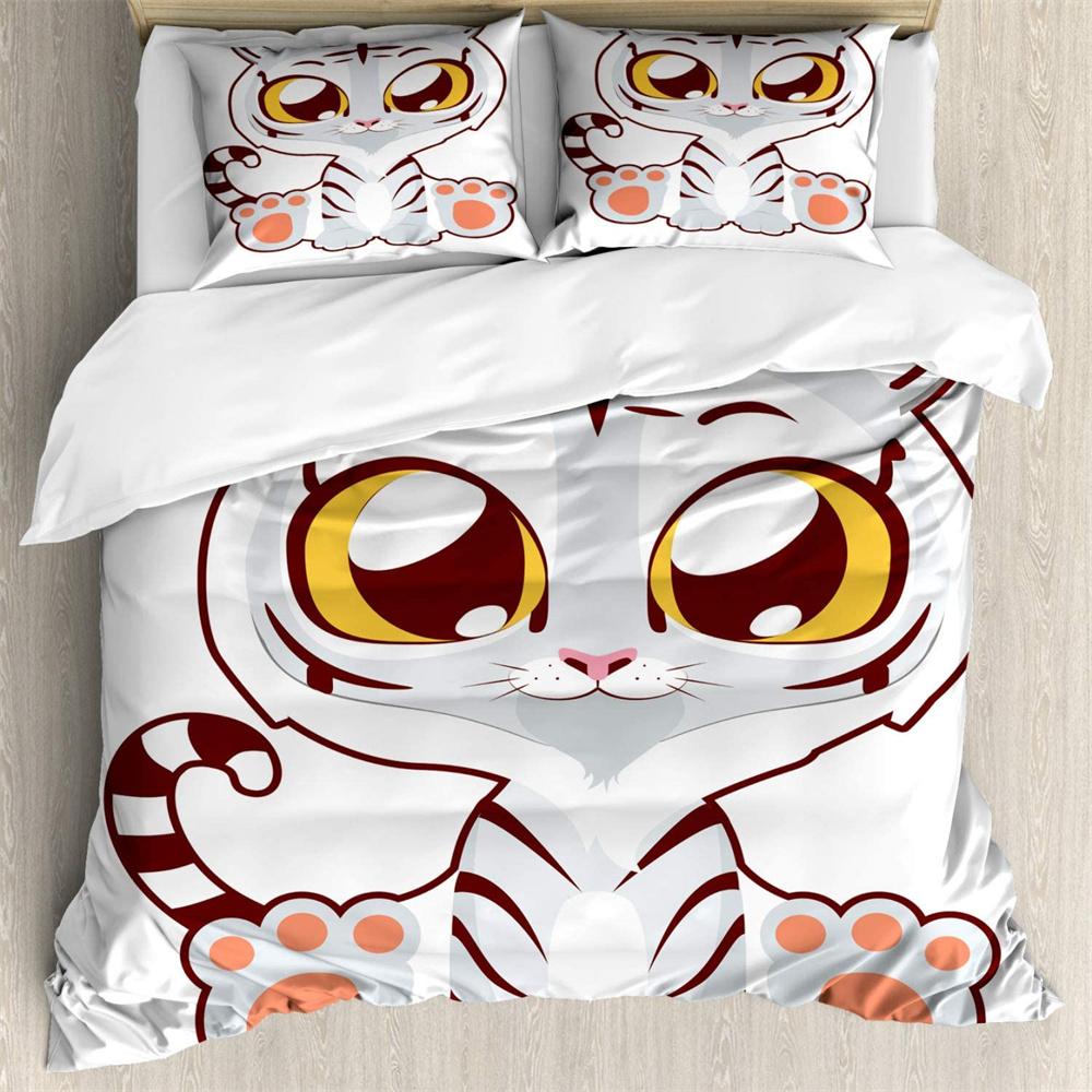 Big eye cat 3Pcs Bedding Sets 3D Digital Printing Custom Quilt Duvet Cover Set Home Queen King Quilt Pillowcase EU single(135x200cm)
Big eye cat 3Pcs Bedding Sets 3D Digital Printing Custom Quilt Duvet Cover Set Home Queen King Quilt Pillowcase EU single(135x200cm)