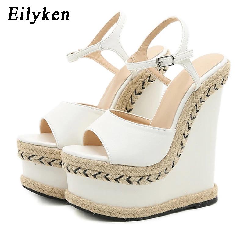 Fashion Eilyken Size 35-42 White Sandals For Women Summer Fashion Open Toe Ankle Buckle Strap Platform Wedge High Heels Dress Lady Shoes 35 білий
Fashion Eilyken Size 35-42 White Sandals For Women Summer Fashion Open Toe Ankle Buckle Strap Platform Wedge High Heels Dress Lady Shoes 35 білий