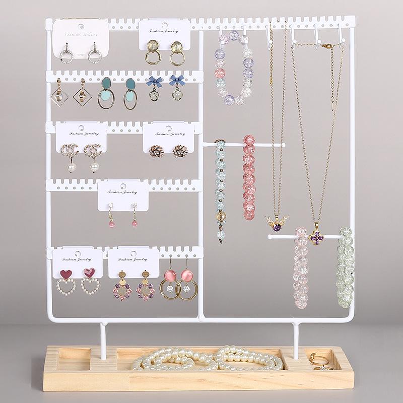 Solid Wood Iron Earring & Jewelry Display Stand белый
Solid Wood Iron Earring & Jewelry Display Stand белый