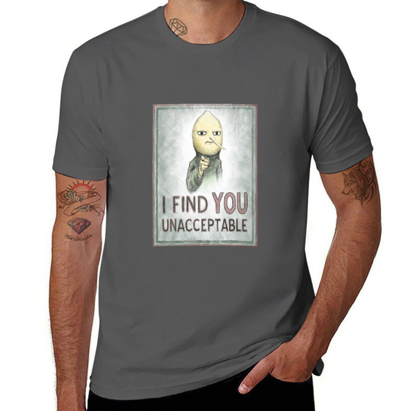 I Find You Unacceptable T-Shirt t shirts for man slim fit t shirt man designer T-Shirt 4XL
I Find You Unacceptable T-Shirt t shirts for man slim fit t shirt man designer T-Shirt 4XL