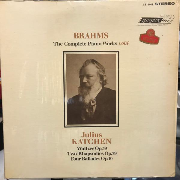 LP Record JULIUS KATCHEN Brahms Complete Piano Works Vol. 4 CS6444 LONDON 1965 US Classical Used
LP Record JULIUS KATCHEN Brahms Complete Piano Works Vol. 4 CS6444 LONDON 1965 US Classical Used