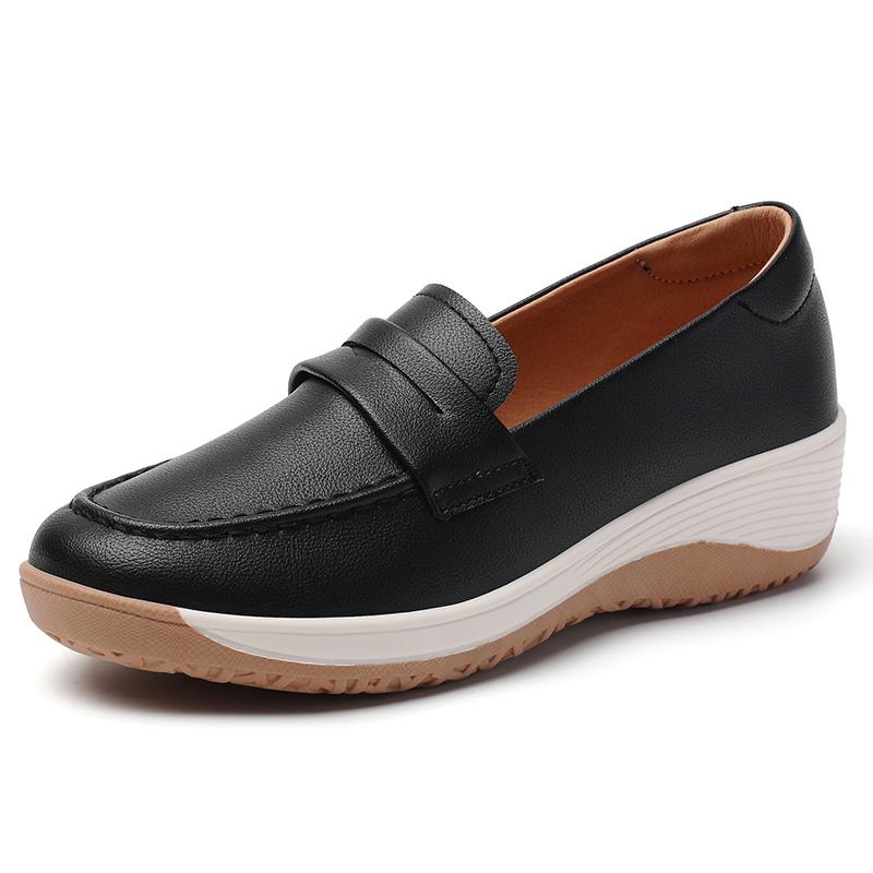 Women Genuine Leather Flat Casual Shoes Lady Office Work Single Shoes Mother Loafers Female Height Increasing Thick Sole Shoes 35 чёрный
Women Genuine Leather Flat Casual Shoes Lady Office Work Single Shoes Mother Loafers Female Height Increasing Thick Sole Shoes 35 чёрный