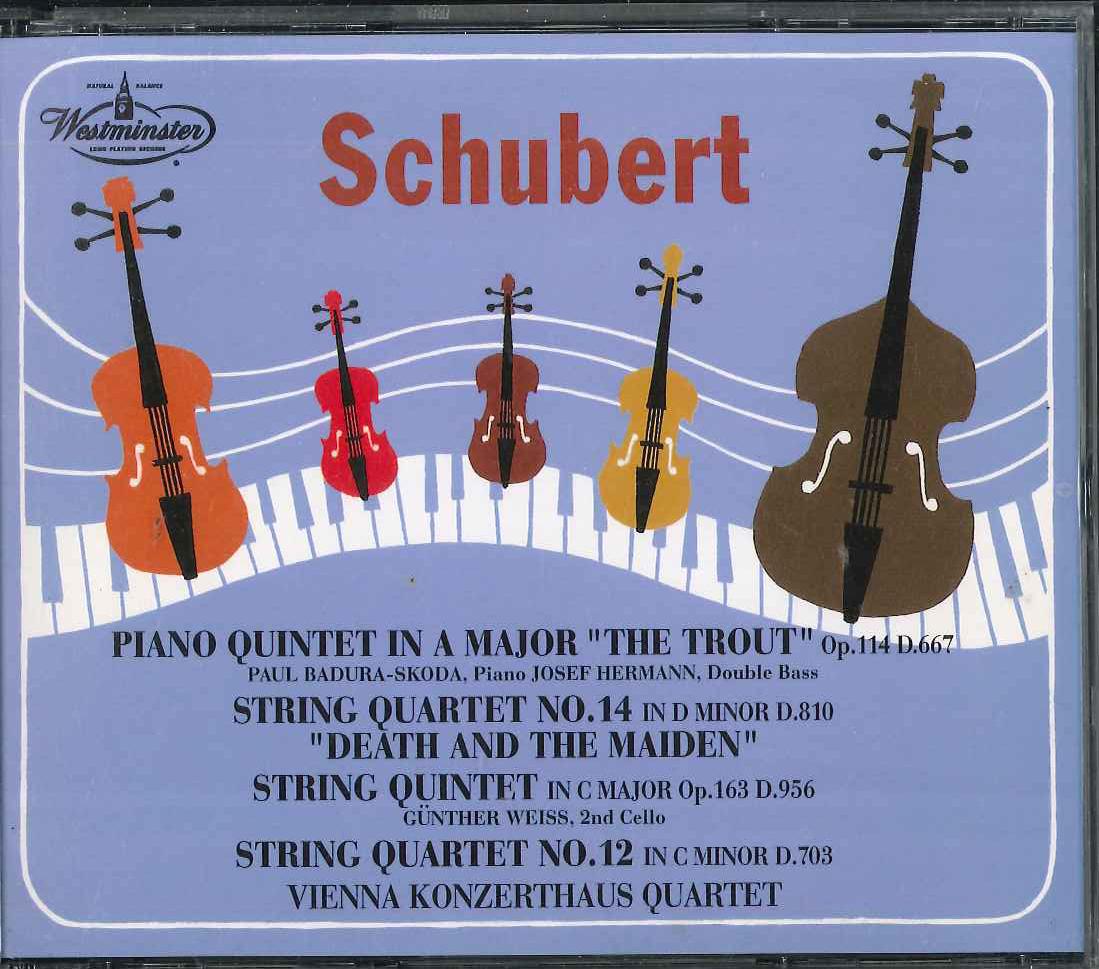 CD VIENNE KONZERTHAUS QUARTET - Schubert Piano Quintet The Trout St FVCC307945 WESTMINSTER Japan Classical Used
CD VIENNE KONZERTHAUS QUARTET - Schubert Piano Quintet The Trout St FVCC307945 WESTMINSTER Japan Classical Used
