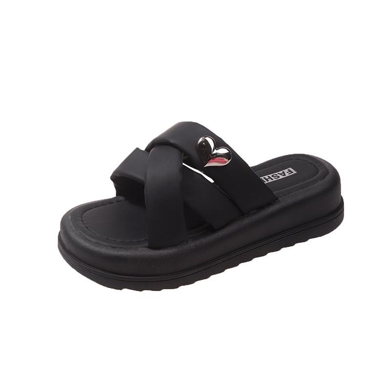 Sandals women s outer wear 2025 new summer muffin thick-soled beach slippers light stepping on shit feeling small fragrant wind word sandals 40 чорний
Sandals women s outer wear 2025 new summer muffin thick-soled beach slippers light stepping on shit feeling small fragrant wind word sandals 40 чорний