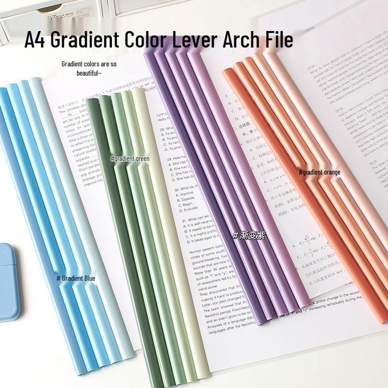 Gradient Transparent Lever Arch File - Set of 4 Waterdrop Design Folders for Student Loose-leaf Papers and Test Storage.
Gradient Transparent Lever Arch File - Set of 4 Waterdrop Design Folders for Student Loose-leaf Papers and Test Storage.