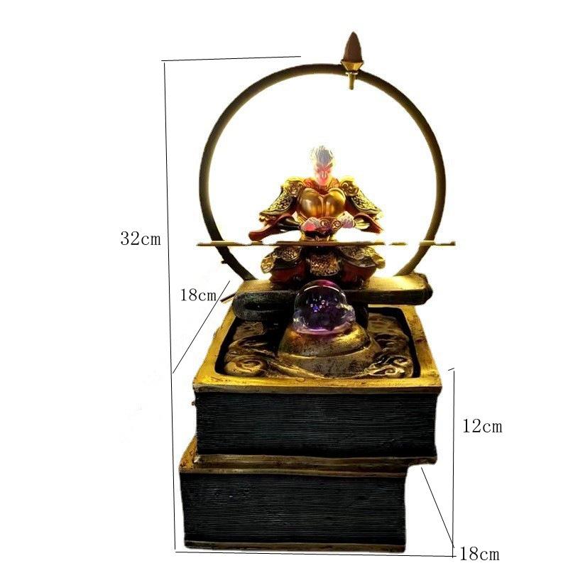 Sun Wukong Feng Shui Water Flow Humidifier Zen Ornament for Desk or Table 15*20*28.5 cm
Sun Wukong Feng Shui Water Flow Humidifier Zen Ornament for Desk or Table 15*20*28.5 cm