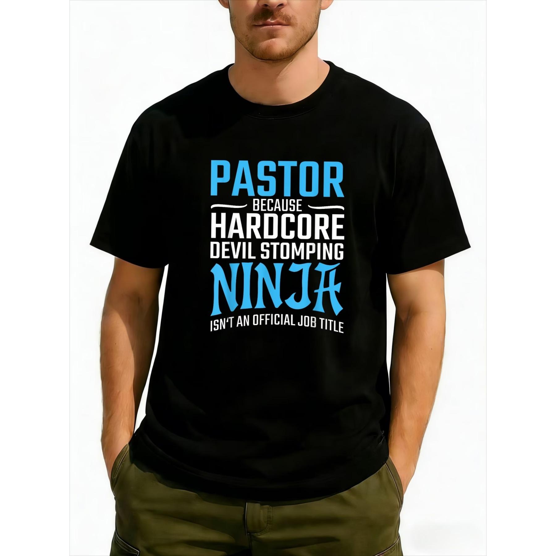 PASTOR Because Devil Stomping Ninja Isn t A Job Title Funny T-Shirt, Unisex Cotton Casual Round Neck Outdoor Short Sleeve T-shirt XXL чорний
PASTOR Because Devil Stomping Ninja Isn t A Job Title Funny T-Shirt, Unisex Cotton Casual Round Neck Outdoor Short Sleeve T-shirt XXL чорний
