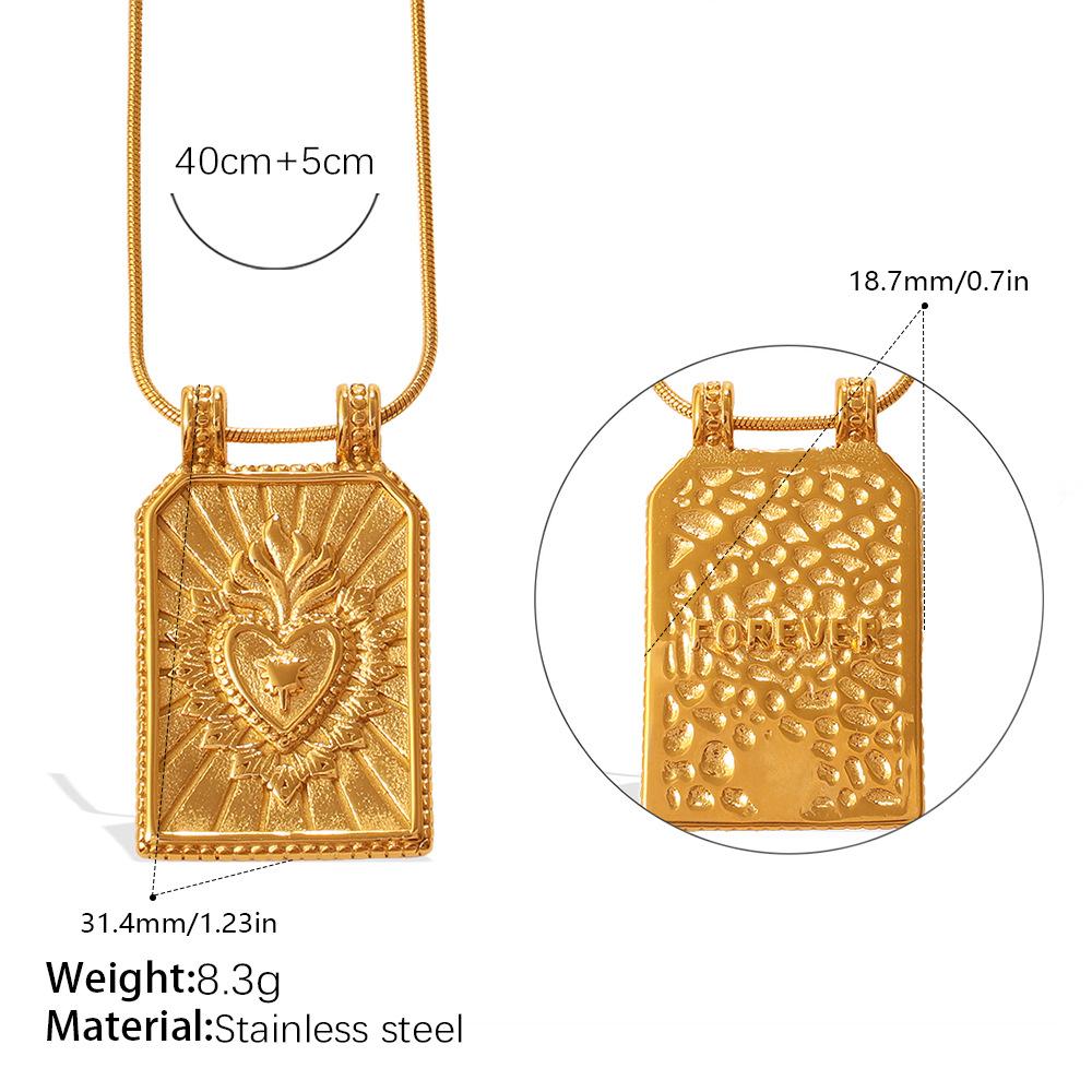 United States Cross-border Fashion Simple Love Star Moon Square Brand Pendant Necklace Personality Versatile Geometric Stacking Collarbone Chain 2026 45CM
United States Cross-border Fashion Simple Love Star Moon Square Brand Pendant Necklace Personality Versatile Geometric Stacking Collarbone Chain 2026 45CM