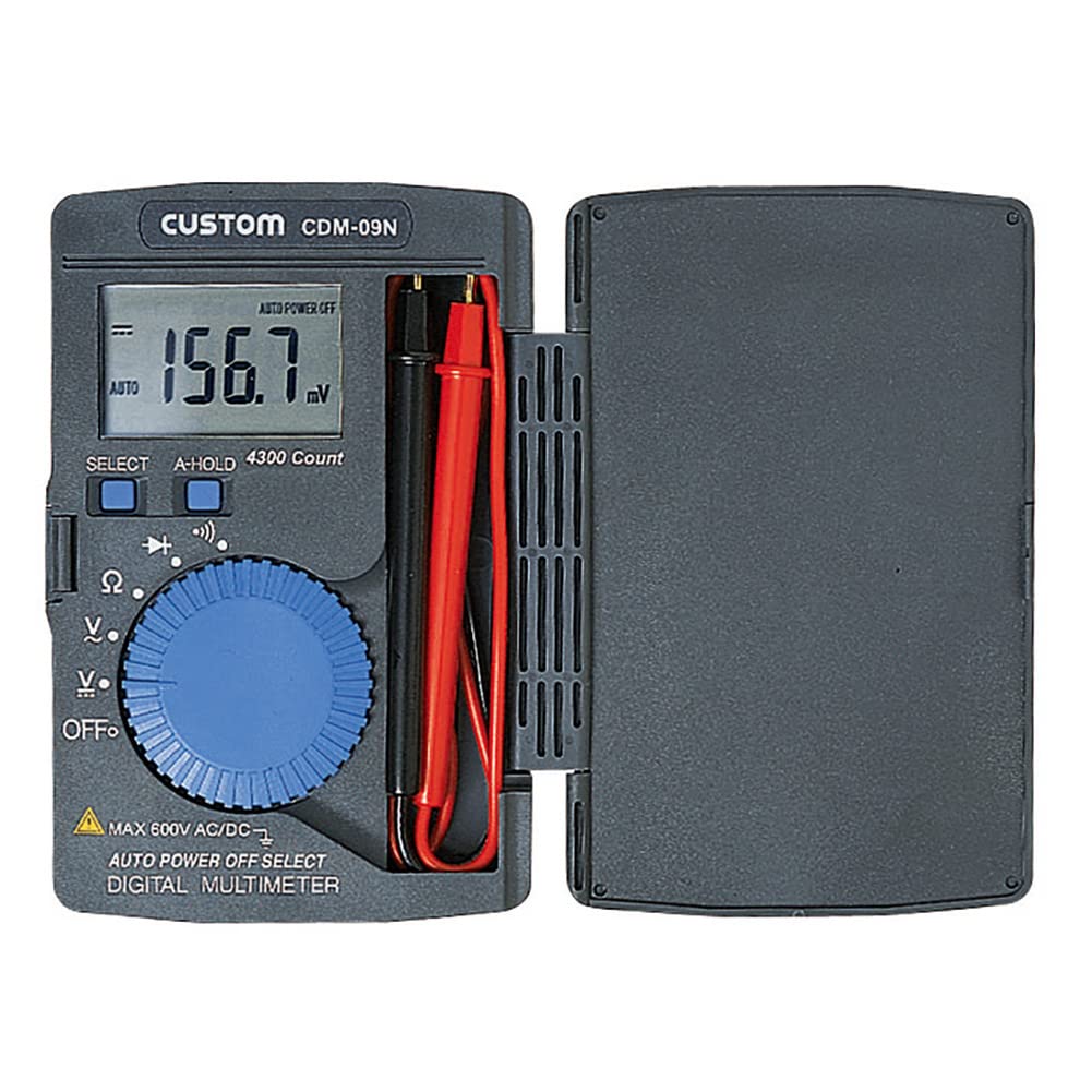 CUSTOM Digital Multimeter AC Check Voltage/DC Voltage/Resistance/Continuity/Diode CDM-09N чорний
CUSTOM Digital Multimeter AC Check Voltage/DC Voltage/Resistance/Continuity/Diode CDM-09N чорний