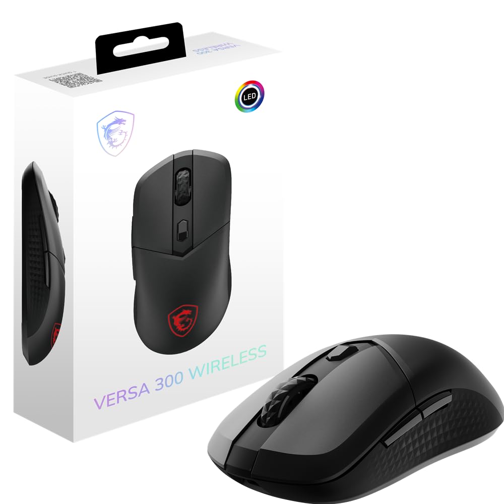 Легка бездротова ігрова миша MSI VERSA 300 Вт, дротова бездротова симетрична, 60 г MS0731
Легка бездротова ігрова миша MSI VERSA 300 Вт, дротова бездротова симетрична, 60 г MS0731