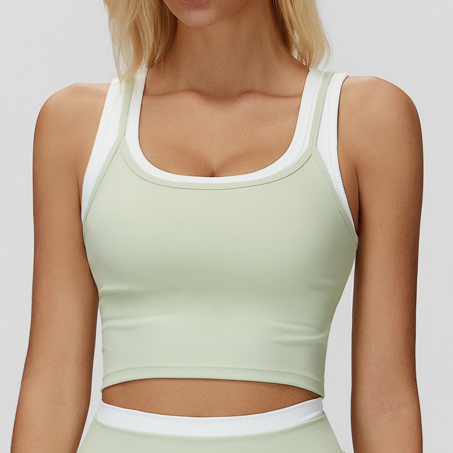 Cross-Border Two-Piece Contrast Color Vest: Bare Feel Fashion Top & Casual Sports Bra Extra Large
Cross-Border Two-Piece Contrast Color Vest: Bare Feel Fashion Top & Casual Sports Bra Extra Large