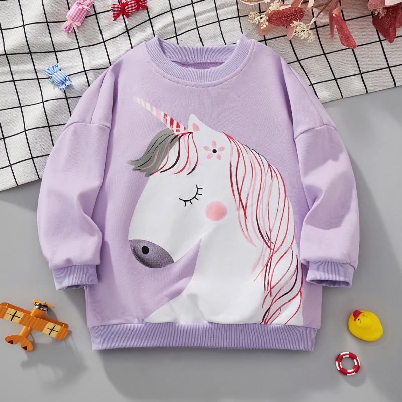 Свитшот с длинным рукавом для девочек с единорогом - Осень, Свободный крой, Европейский и американский стиль для детей 90cm (3Y)
Свитшот с длинным рукавом для девочек с единорогом - Осень, Свободный крой, Европейский и американский стиль для детей 90cm (3Y)