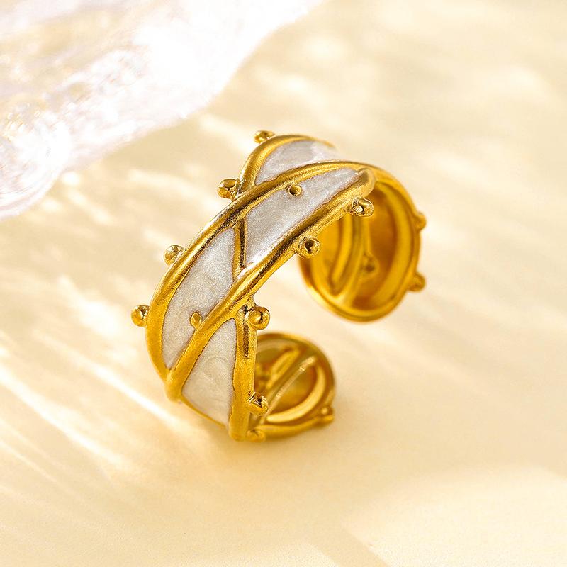 Stainless Steel Drop Glazed Open Ring for Women Punk Style Metal Texture High-End Simple Design Ring for Men Accessories Gift
Stainless Steel Drop Glazed Open Ring for Women Punk Style Metal Texture High-End Simple Design Ring for Men Accessories Gift