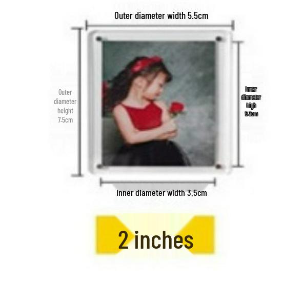 Double-Sided Acrylic Magnetic Photo Frame for 3-Inch Polaroids - DIY Transparent Easel and Ornament Display Stand Rounded Corners
Double-Sided Acrylic Magnetic Photo Frame for 3-Inch Polaroids - DIY Transparent Easel and Ornament Display Stand Rounded Corners