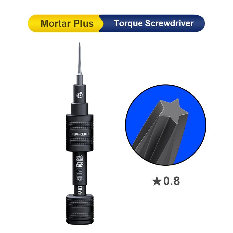 MECHANIC Mortar Plus Universal Torque Screwdriver Set for Mobile Phone Watch High Precision Disassembling Bolt Driver Kit
MECHANIC Mortar Plus Universal Torque Screwdriver Set for Mobile Phone Watch High Precision Disassembling Bolt Driver Kit