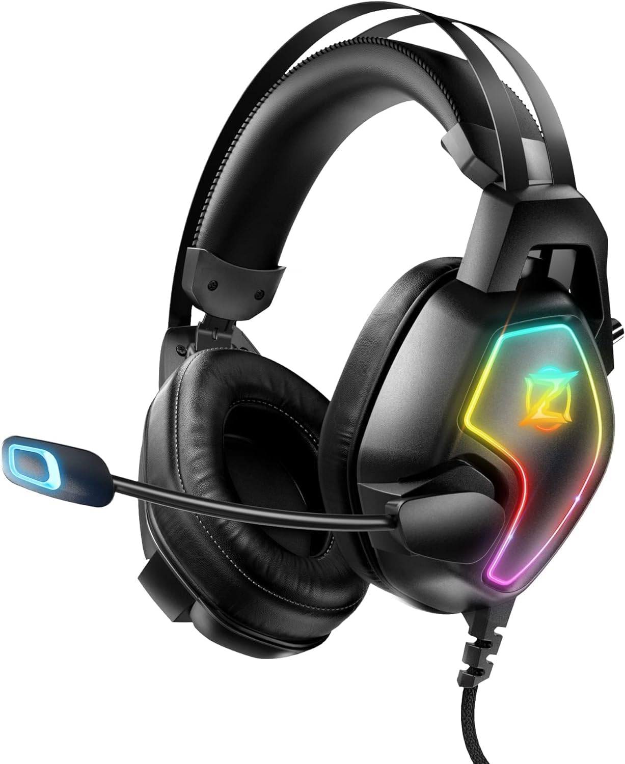 Ozeino Gaming Headset Наушники Проводная игровая гарнитура с шумоподавлением и микрофоном Игровые наушники Аналоговый стереозвук 50-мм драйвер Однонаправленный чёрный
Ozeino Gaming Headset Наушники Проводная игровая гарнитура с шумоподавлением и микрофоном Игровые наушники Аналоговый стереозвук 50-мм драйвер Однонаправленный чёрный