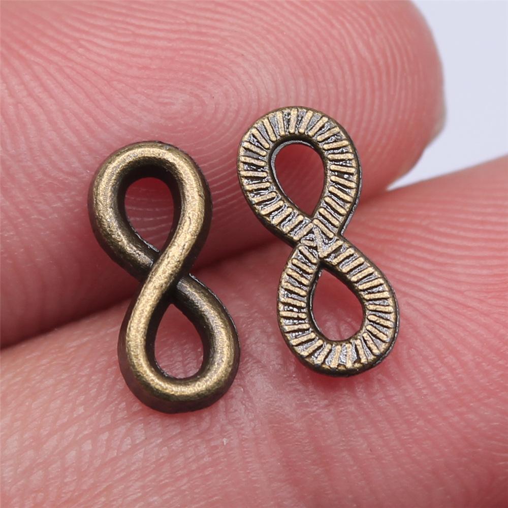 10pcs Infinity Connector Charms For Bracelet Making Vintage Antique Bronze Color
10pcs Infinity Connector Charms For Bracelet Making Vintage Antique Bronze Color