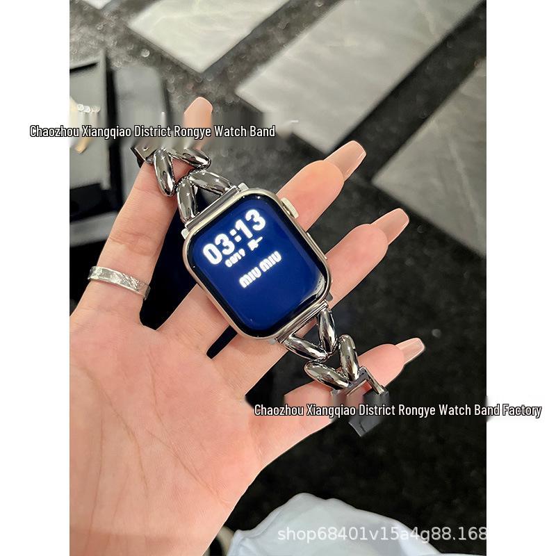 Xiaohongshu Metal Heart Patchwork Leather Strap for iWatch10 & Apple 9876: Chic Style 38/40/41/42mm
Xiaohongshu Metal Heart Patchwork Leather Strap for iWatch10 & Apple 9876: Chic Style 38/40/41/42mm