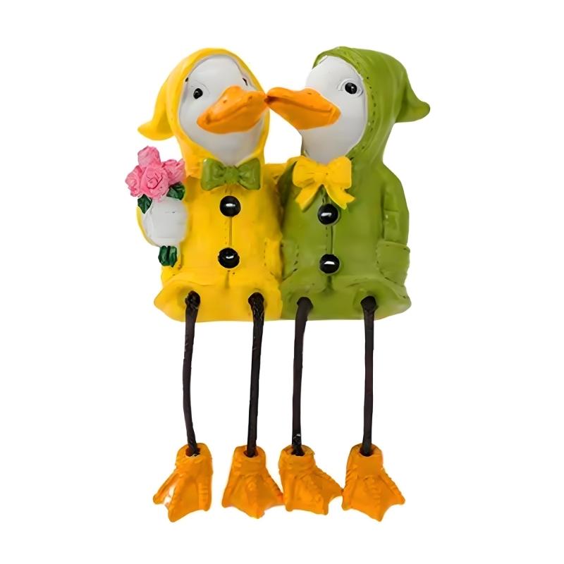 Funny Raincoat Couple Duck Figurine Handcrafted Resins Ornament For Garden Landscape And Indoor Home Shelf Decoration 1
Funny Raincoat Couple Duck Figurine Handcrafted Resins Ornament For Garden Landscape And Indoor Home Shelf Decoration 1