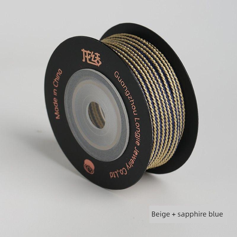 Dragon Knot Stereotyped Rope New Arrival 2mm Hand-Knitted Accessories DIY Bracelet Thread Red Rope Hand Strap Multi-Color No Fading Beige + sapphire blue
Dragon Knot Stereotyped Rope New Arrival 2mm Hand-Knitted Accessories DIY Bracelet Thread Red Rope Hand Strap Multi-Color No Fading Beige + sapphire blue