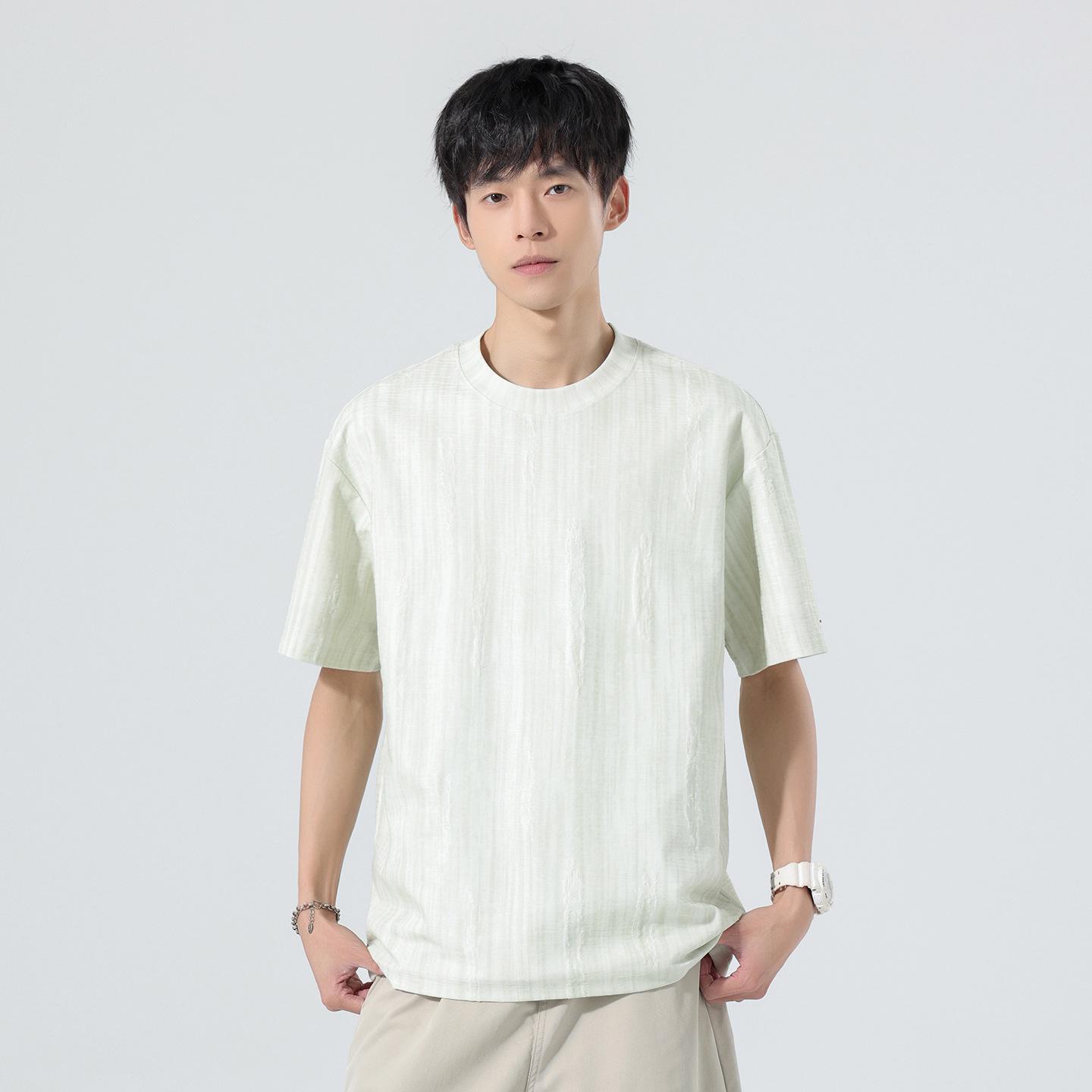 Pengyun Men s Ripped Waterfall Jacquard Short-Sleeve T-Shirt - Trendy Summer Loose Fit Printed Top 2XL зелений
Pengyun Men s Ripped Waterfall Jacquard Short-Sleeve T-Shirt - Trendy Summer Loose Fit Printed Top 2XL зелений