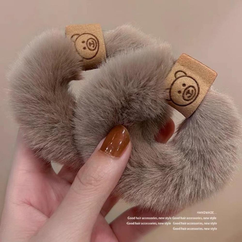 1 Pack Bear Logo Plush Hair Tie, Forest Style Gentle Look, Suitable for Daily Hair Styling / Spring/Summer Vibe Outfits
1 Pack Bear Logo Plush Hair Tie, Forest Style Gentle Look, Suitable for Daily Hair Styling / Spring/Summer Vibe Outfits