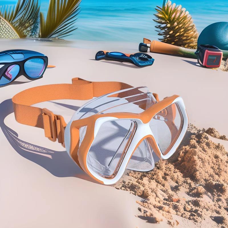 New diving goggles snorkeling essential set Silicone material
New diving goggles snorkeling essential set Silicone material