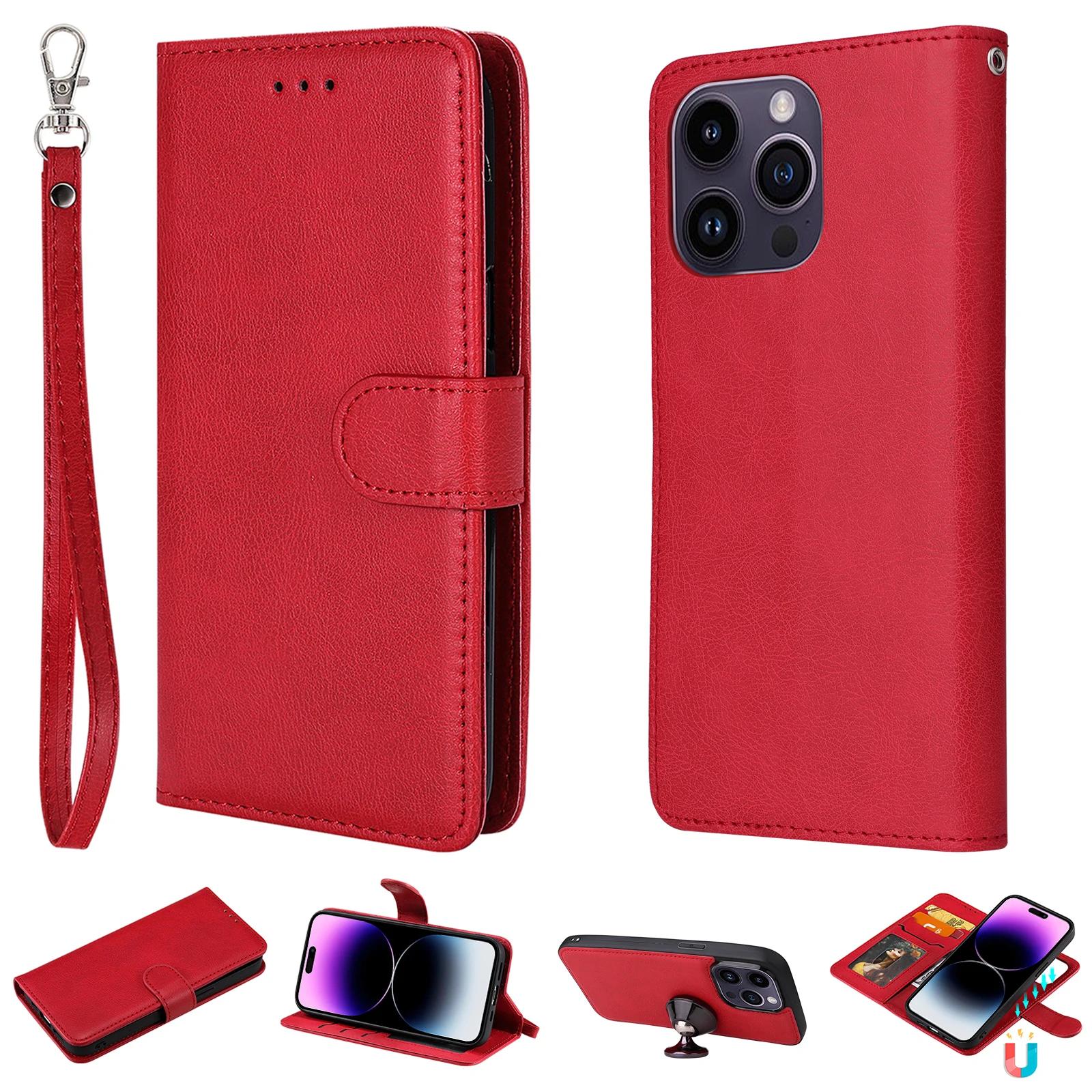 2 in 1 Detachable Cards Solt Wallet Leather Flip Case For iPhone 16 Pro Max 15 14 Plus 13 12 11 XS XR SE2022 Business Bag Cover For iPhone 16ProMax червоний
2 in 1 Detachable Cards Solt Wallet Leather Flip Case For iPhone 16 Pro Max 15 14 Plus 13 12 11 XS XR SE2022 Business Bag Cover For iPhone 16ProMax червоний