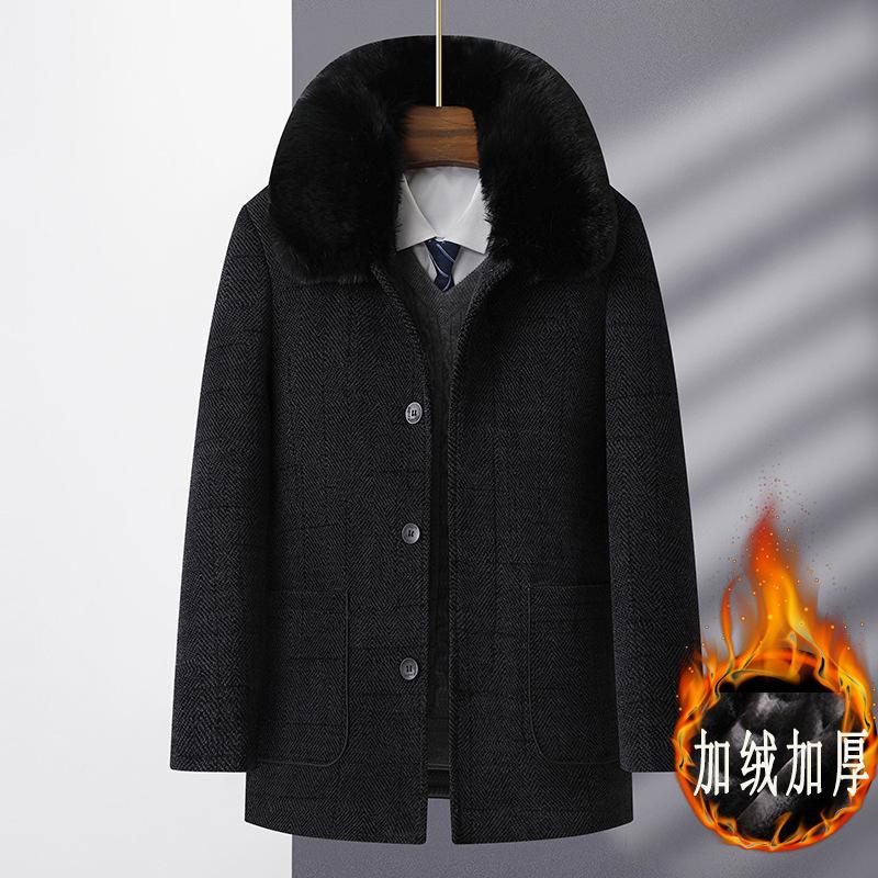 Winter Dad Fleece Thickened Wool Coat In Jacket Elderly Man Casual Father Men s Chenier Top 175/L (weight 95-57.5 kg) чёрный
Winter Dad Fleece Thickened Wool Coat In Jacket Elderly Man Casual Father Men s Chenier Top 175/L (weight 95-57.5 kg) чёрный