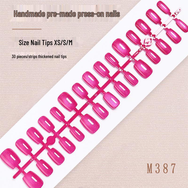 Pitaya Cat Eye Solid Color Nail Stickers - Handmade Pre-made Cool Personality Nail Pieces
Pitaya Cat Eye Solid Color Nail Stickers - Handmade Pre-made Cool Personality Nail Pieces