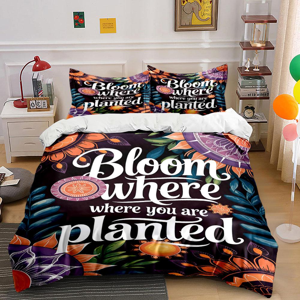 Floral mandalas and text. Bedding sets Duvet cover sets Duvet covers Pillowcases(1 * Duvet Cover 2 * Pillowcases, without duvet insert) 135x200cm
Floral mandalas and text. Bedding sets Duvet cover sets Duvet covers Pillowcases(1 * Duvet Cover 2 * Pillowcases, without duvet insert) 135x200cm